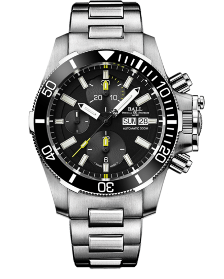 Engineer Hydrocarbon Submarine Warfare Ceramic Chronograph | DC2236A-SJ-BK - Click Image to Close