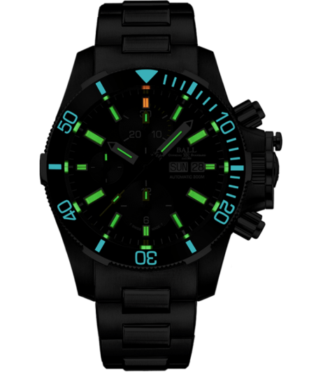 Engineer Hydrocarbon Submarine Warfare Ceramic Chronograph | DC2236A-SJ-BK - Click Image to Close