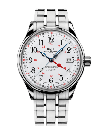 Trainmaster Standard Time GMT (40mm) | NM3888D-S5CJ-WH - Click Image to Close