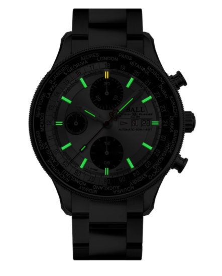 Engineer II Navigator World Time Chronograph (44mm) | CM3388D-S1-SLBK - Click Image to Close